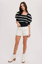 Load image into Gallery viewer, NEW! Sweater Puff Sleeve Top - Black