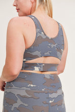 Load image into Gallery viewer, CURVY Camo Cut-out Sports bra