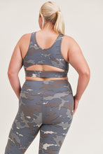 Load image into Gallery viewer, CURVY Camo Cut-out Sports bra