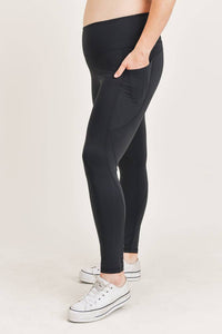 CURVY Essential Leggings w/ solid pockets - Black